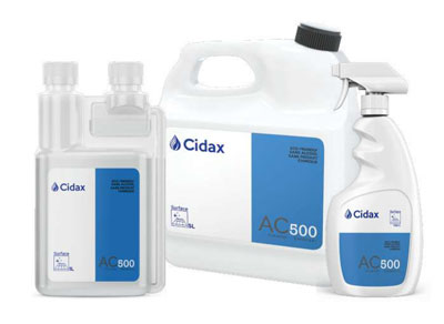 Désinfectant virucide cidax a500